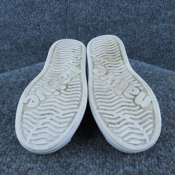 Native‎ Girls Sneaker Shoes Beige Fabric Slip On Size T 6 Medium - Picture 7 of 7